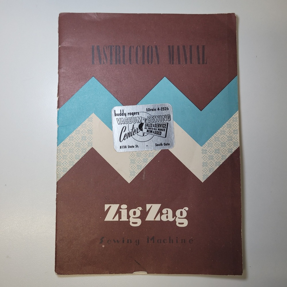 Vintage Zig Zag Sewing‎ Machine Instruction Manual Deluxe Model Booklet